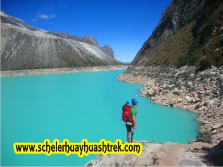Quebrada y laguna Parón